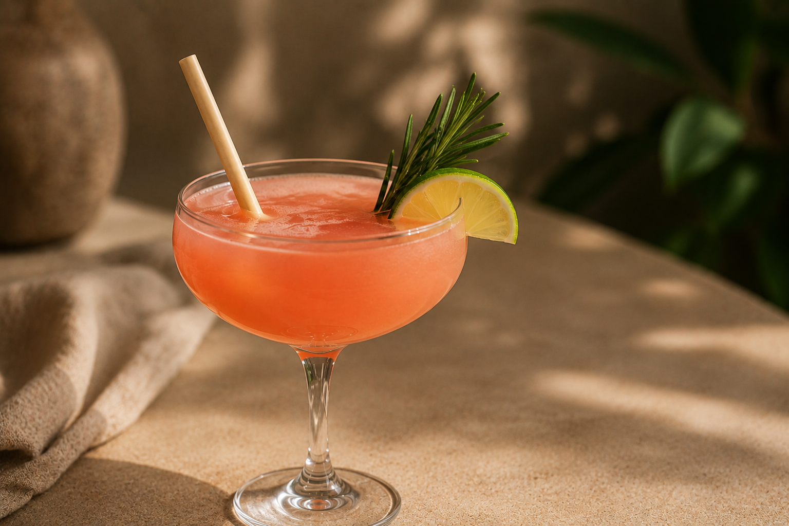 EcoReCoN sugerør i en eksklusiv cocktail